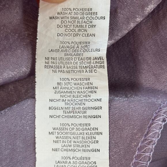 Nasty Gal Camisole Tank Top Cowl Neck Cropped Size 2 Purple Y2K Adjustable Strap - Picture 7 of 7